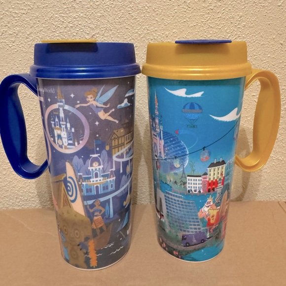 Disney Parks Walt Disney World 50th Refillable Mugs set of 2 - Picture 1 of 6